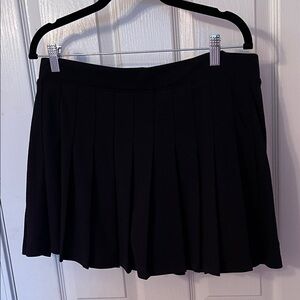 Classic Pleated Black Women's Skort